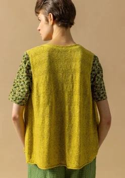 Gudrun Sjödén Strickweste Aus Leinen/Recycling-Baumwolle* Westen|Leinenkleidung