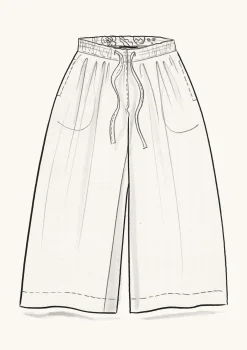 Gudrun Sjödén Webhose Amber Aus Bio-Baumwolle/Leinen* Hosen|Öko-Baumwolle