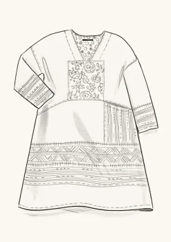 Gudrun Sjödén Webkleid Amber Aus Bio-Baumwolle/Leinen* Kleider|Öko-Baumwolle