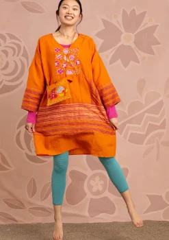 Gudrun Sjödén Webkleid Amber Aus Bio-Baumwolle/Leinen* Kleider|Öko-Baumwolle